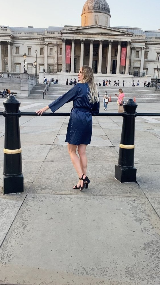 797 Halat clasic pentru femei Forex - albastru marin