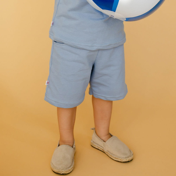 Pantaloni scurți din bumbac Elephant Eevi - albastru