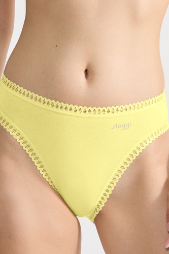 Chiloți pentru damă GO Crush cu picior înalt C3P Pachet de 3 Sloggi - portocaliu