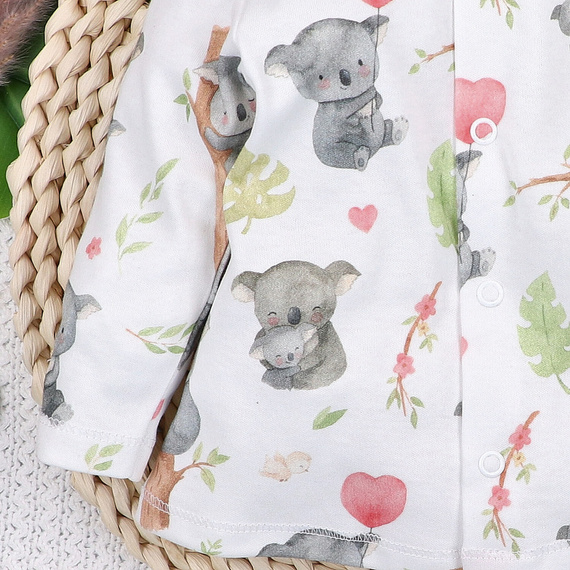 Nini Cardigan Nou-născut Sweet Koala 100% Bumbac Organic – Fabricat în Polonia