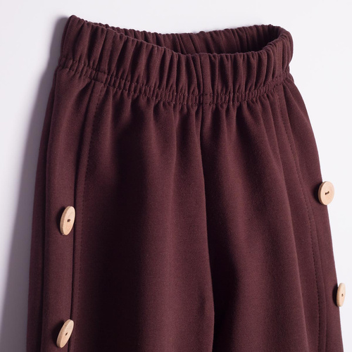 226277 Nicol HANIA Pantaloni alladynki pentru fete, maro închis, bumbac