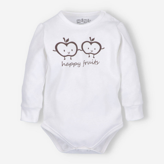 ABN-5295/ECR Body Happy Apples Nini din bumbac organic ecru