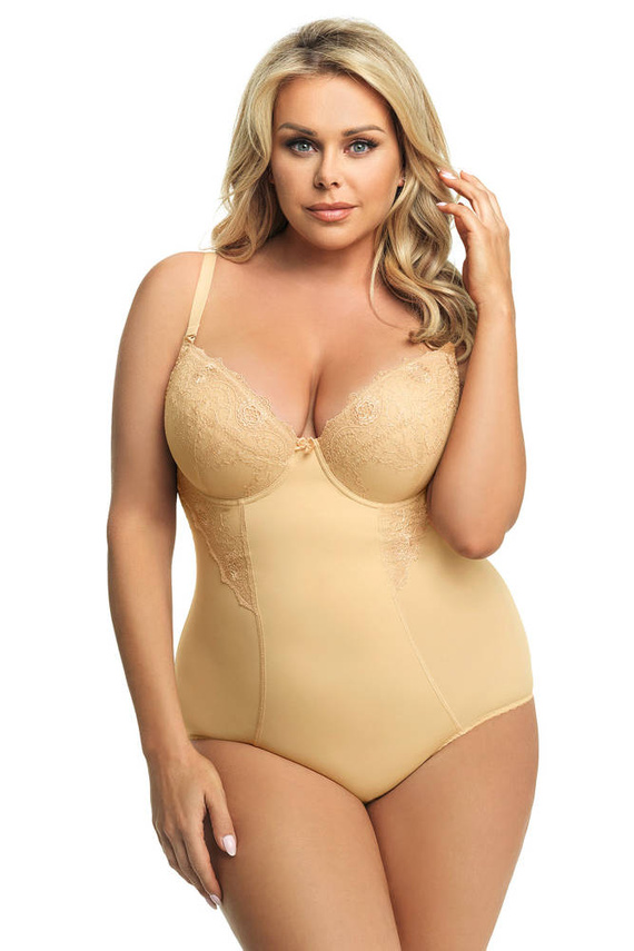 Gorsenia 184 Livia Slimming body cu cupe - bej