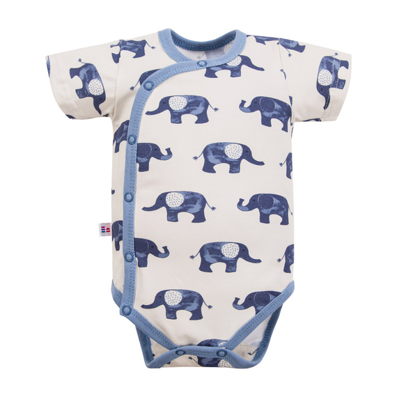 Body plic cu mâneci scurte Elephant Eevi - ecru