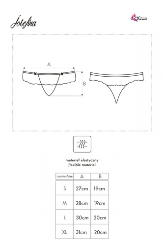 Josefina White LC 6063 Stringi damskie LivCo Corsetti Fashion 