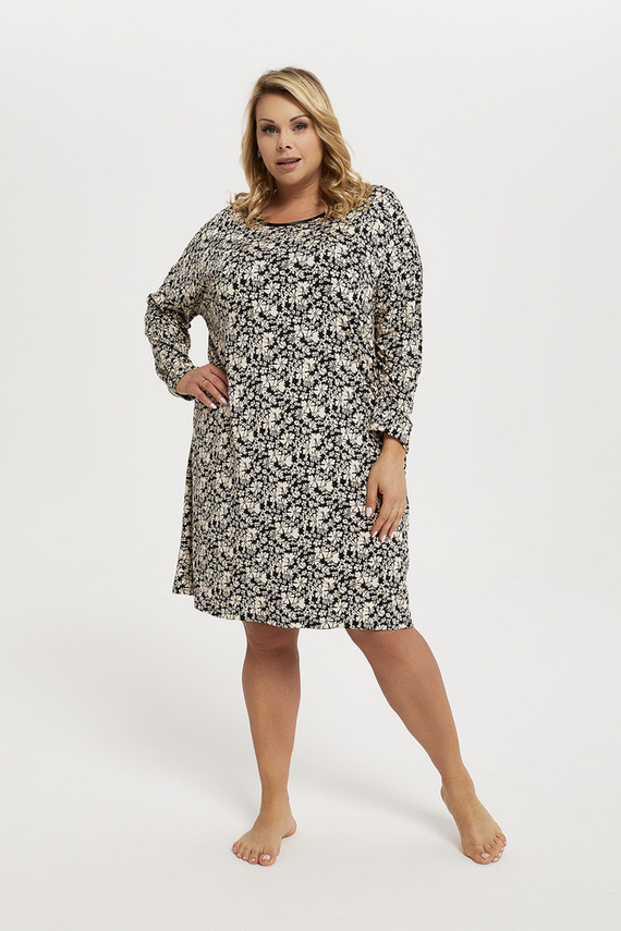 Cămașă de noapte cu mânecă lungă pentru femei Guyana Italian Fashion - print