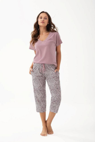 345 pijamale dama Luna - cacao