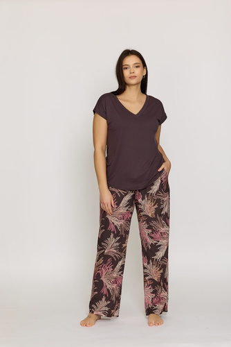 Pantaloni pijama Mila PDX1 Nipplex – vâscoză, buzunare, confort
