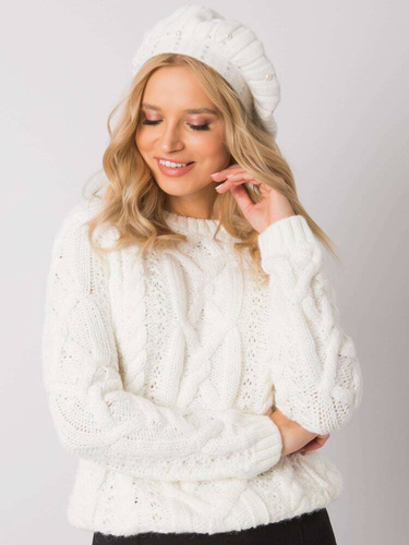 AT-CZ-DM-39055 Paris ecru șapcă beretă damă