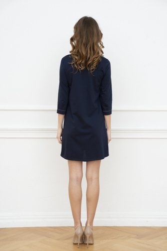 Cămașă Balm pentru sarcină și alăptare. mâneci 3/4 Italia Fashion - albastru marin