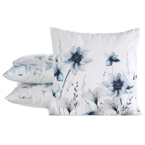 Față pernă 45x45 Mink 37 Eurofirany catifea flori decorativă