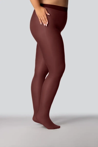 Colanți Elizabeth Queen Size 70 den vin roșu – netezi, mați, colorați, confortabili