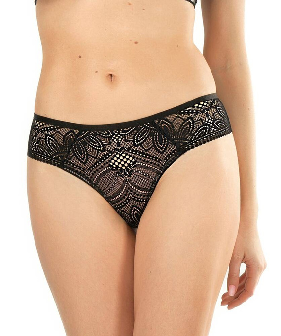 Desire Tanga dama Mefemi negru bej