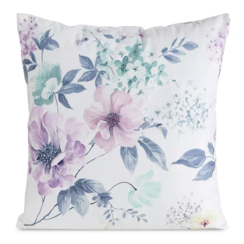 Față pernă 45x45 Mink 32 Eurofirany catifea flori decorativă