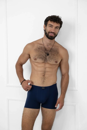 Boxeri Apollo pentru bărbați Italian Fashion - albastru marin