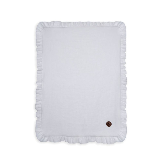 Pătură albă de muselină Makaszka pentru un bebeluș