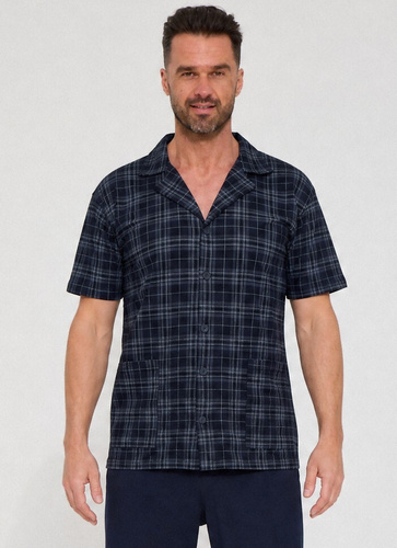 Pijamale bărbați Cornette 318/63 100% bumbac mânecă scurtă pantaloni lungi