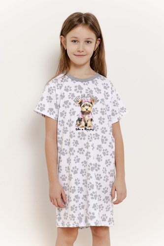 3390 Cămașă fetiță Pixie Taro - gri ecru