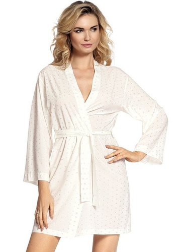 411 Jeanne Rochie de toaletă scurtă Forex pentru femei - ecru