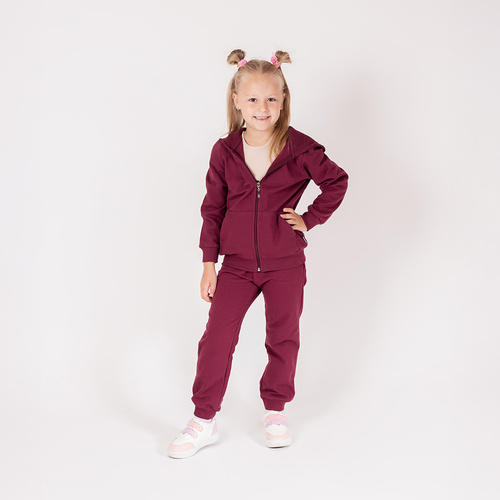 217274 Pantaloni de trening Alisa Nicol – bumbac, visiniu