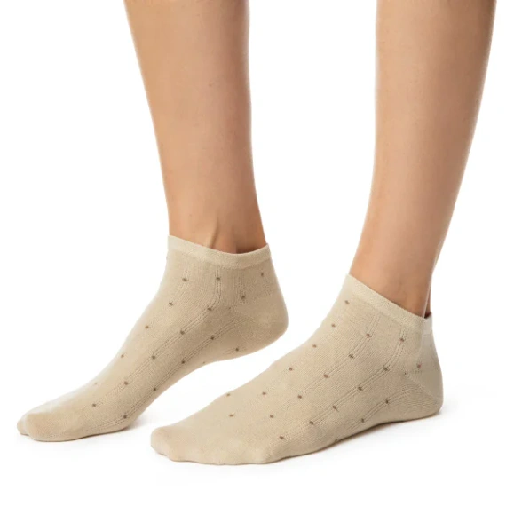 Șosete scurte damă Steven 114 Summer bumbac subțiri pentru sneakers bej 176