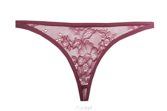 Tanga de dama Caro Unique burgundy