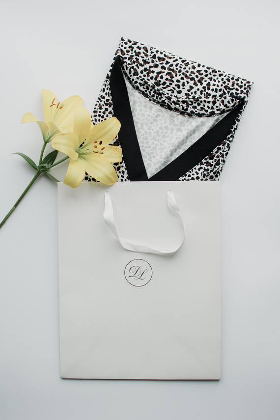 853 Kendall De Lafense - Cămașă de noapte Panther din viscoză - camuflaj ecru