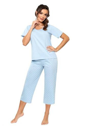 Pijama dama Sky 3/4 Donna albastra