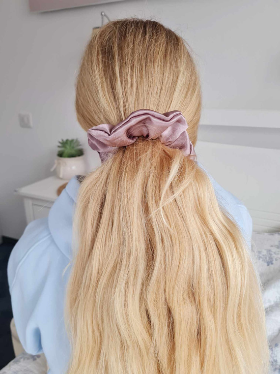 GS Scrunchie banda de păr din satin Marija - choco