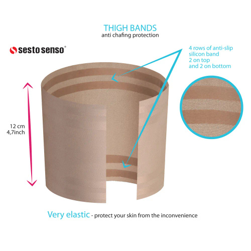 Benzile autoportante pentru coapsa barbati Sesto Senso bej