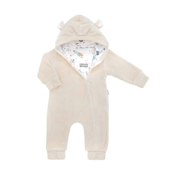 141293 Clovn din catifea cu captuseala Nicol - bej