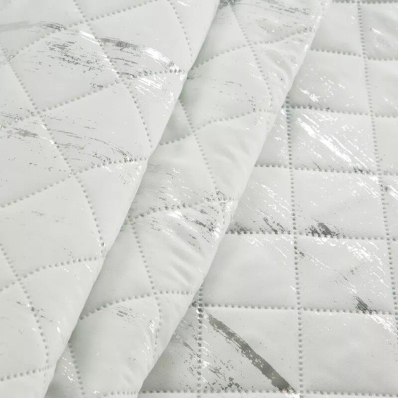 Blink 1 cuvertură de pat decorativă Design91 alb/argintiu