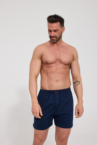 Boxeri bărbați Cornette Comfort 002/358, 008/358 bleumarin – largi, din bumbac