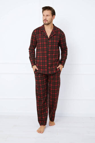 Nicolas Pijama pentru bărbați cu mânecă lungă, pantaloni lungi Italian Fashion - print