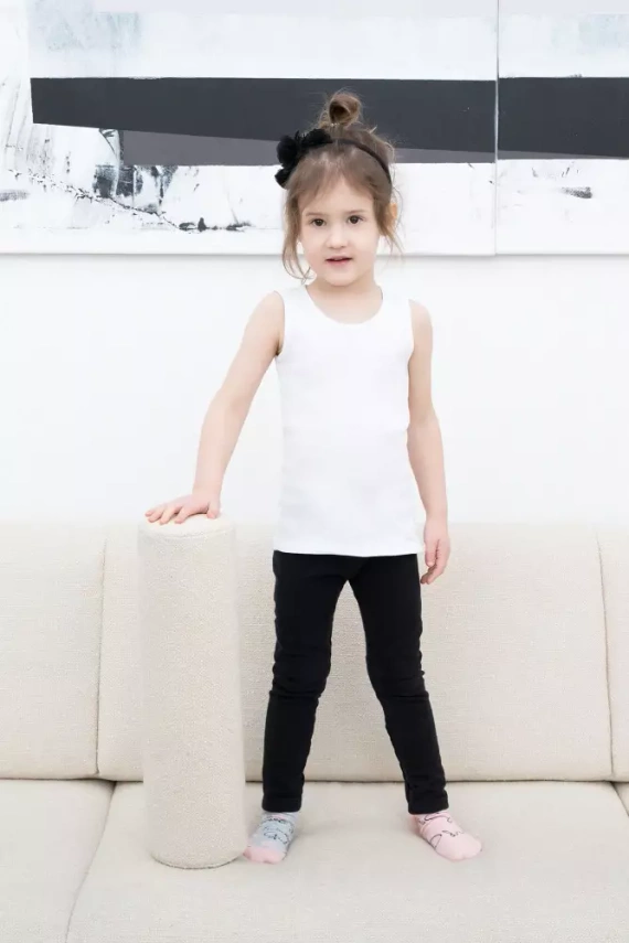 Tosia tricou pentru fete, umăr larg Italian Fashion- alb