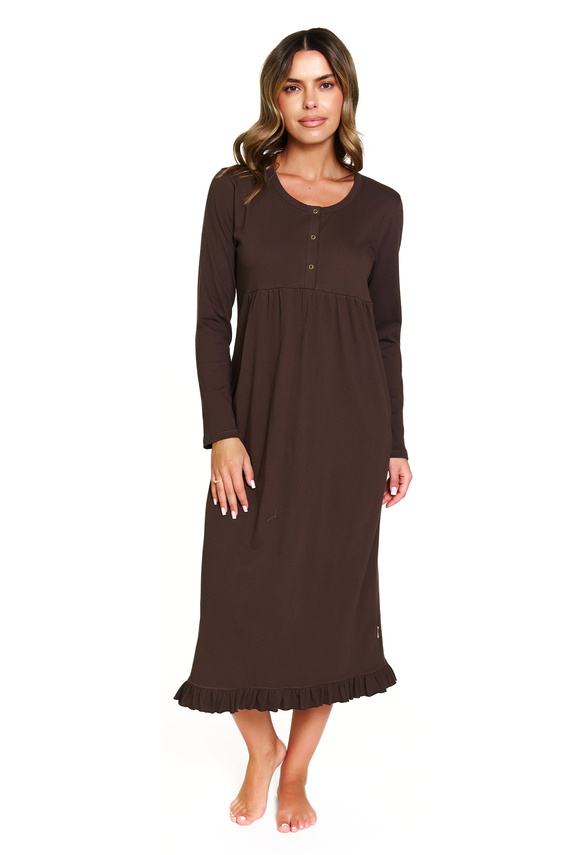 7318 Doctor Nap – Cămașă de noapte pentru maternitate și alăptare din bumbac | Producția poloneză - brownie