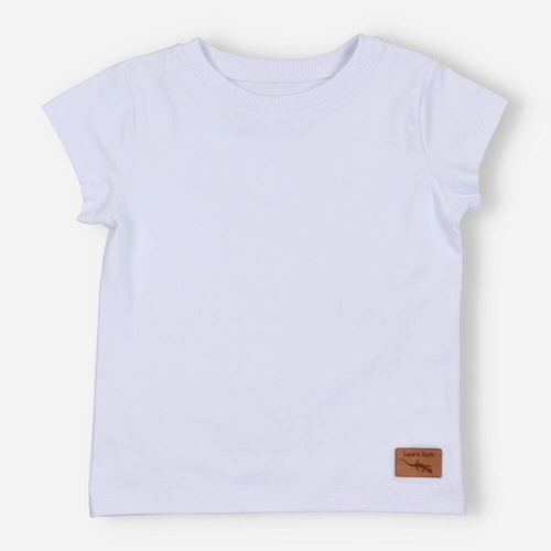 KAR-2007/BIA Tricou Lagarto Verde pentru baieti, alb