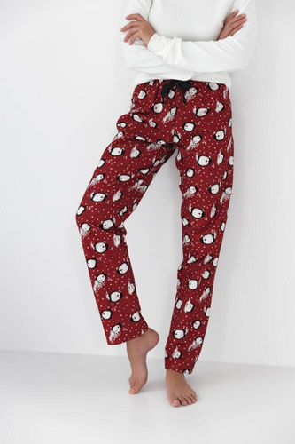 Pijama Femei Sensis Honora - Roșu Crem