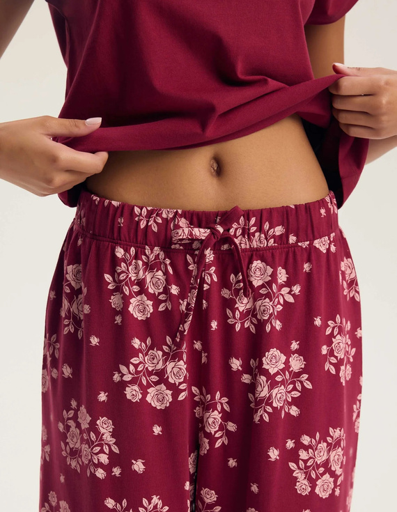 Henderson Greta 45405 Pijamale damă 100% bumbac dantelă pantaloni lungi