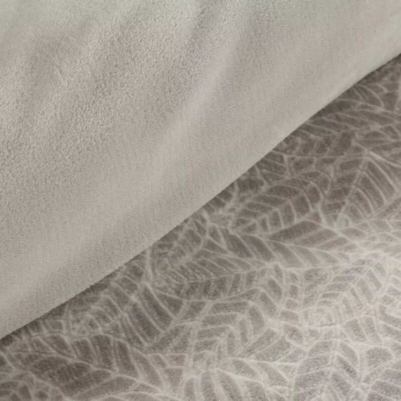 Lenjerie de pat din velur Flano 3 frunze Eurofirany bej