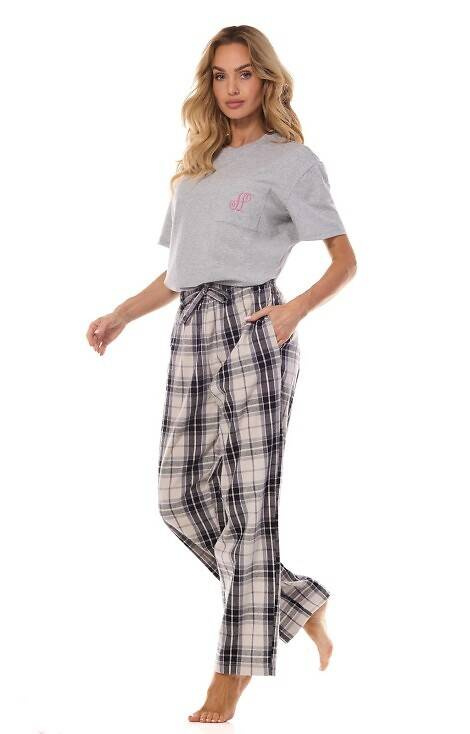 2476 Pantaloni de flanel Roxy L&L - grafit