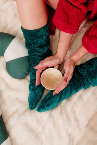 553/554 Wellsoft Smooth șosete de dormit De Lafense - verde