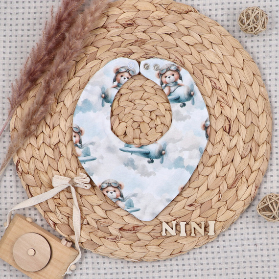 NINI ABK-0059/PIL set pentru bebeluși 4 piese Baby Bear Pilot