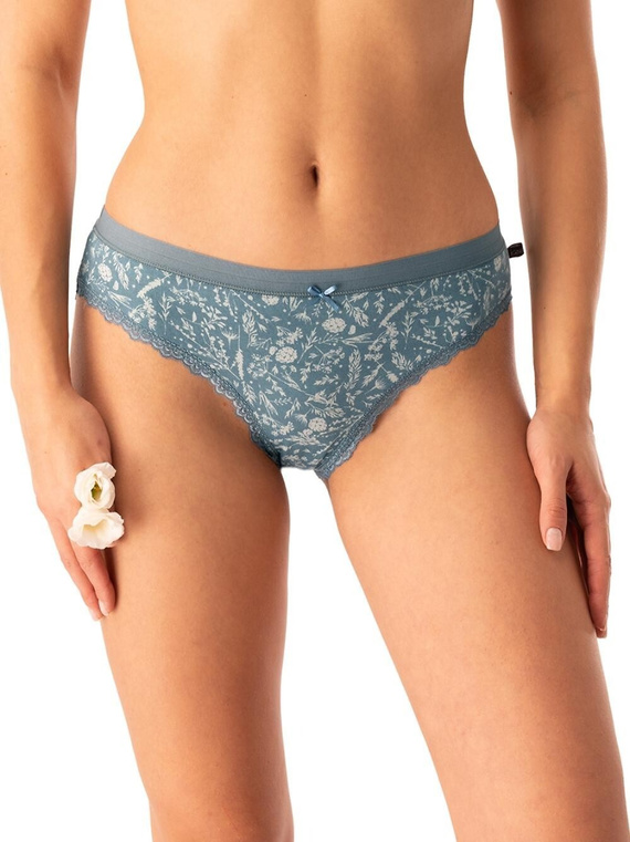 Slip de dama LPR 830 Key, verde menta - bumbac, pachet de 2 in cutie, confortabil si clasic