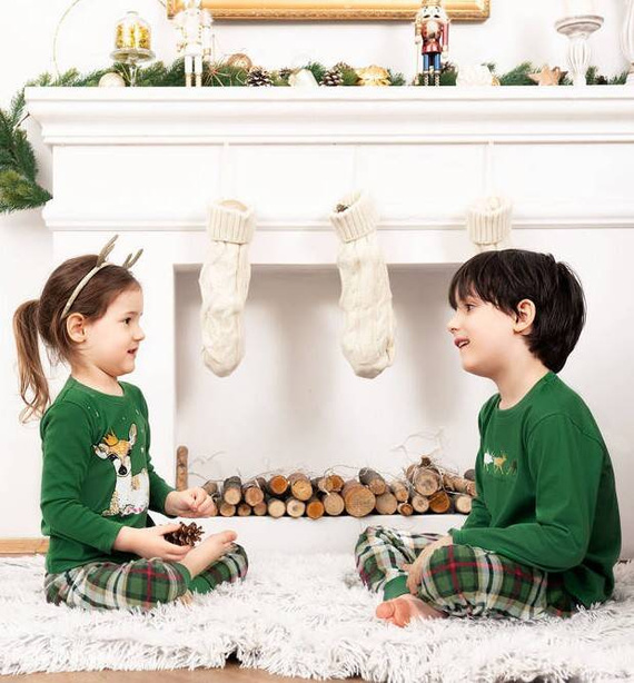 Zonda Pijama pentru copii Italian Fashion - verde/print