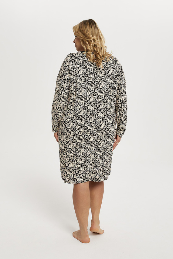 Cămașă de noapte cu mânecă lungă pentru femei Guyana Italian Fashion - print