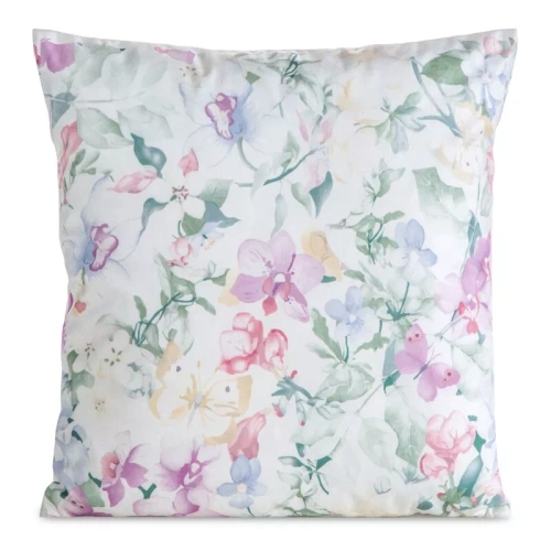 Față pernă 45x45 Mink 29 Eurofirany catifea flori decorativă