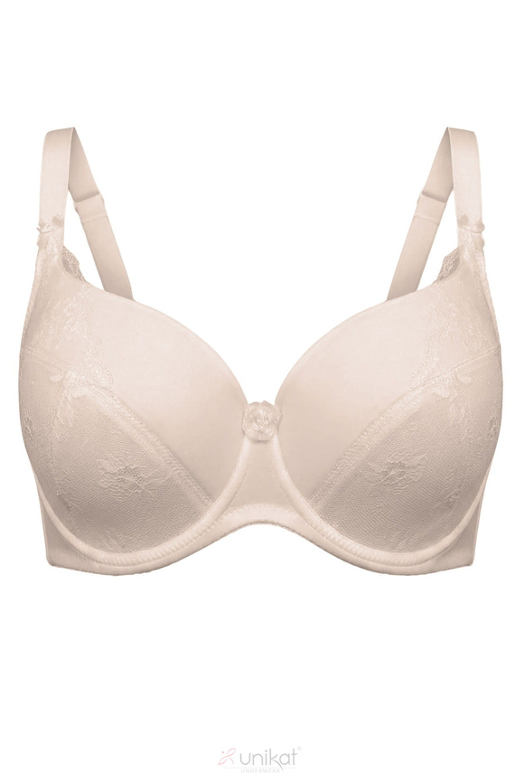 Sutien Brenda Unikat Full Cup bej susținere confortabilă zilnică