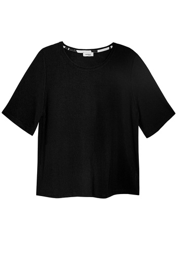 Mefemi by Nipplex Aurora PC82 Pijamale de vară pentru femei, vâscoză, negru-ecru