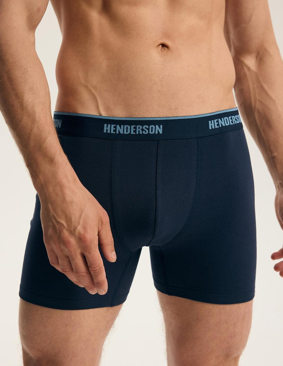 Bokserki bărbați Henderson 44513 Brex 2-pack din bumbac cu talie lată și logo